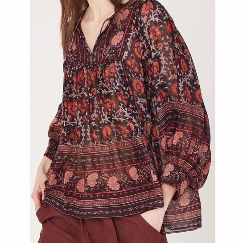 Ulla Johnson Bea Floral Blouse